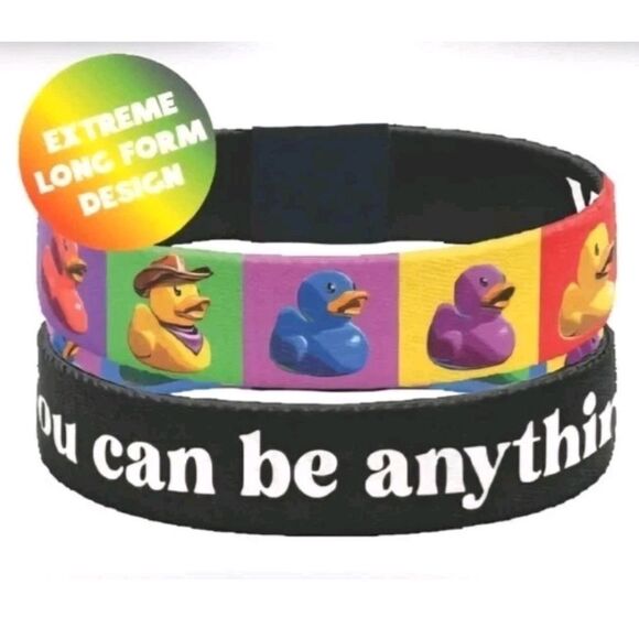 ZOX "YOU CAN BE ANYTHING" #2170 ARTIST DUCK RUBBER DUCK Jeep Wristband - Picture 4 of 4